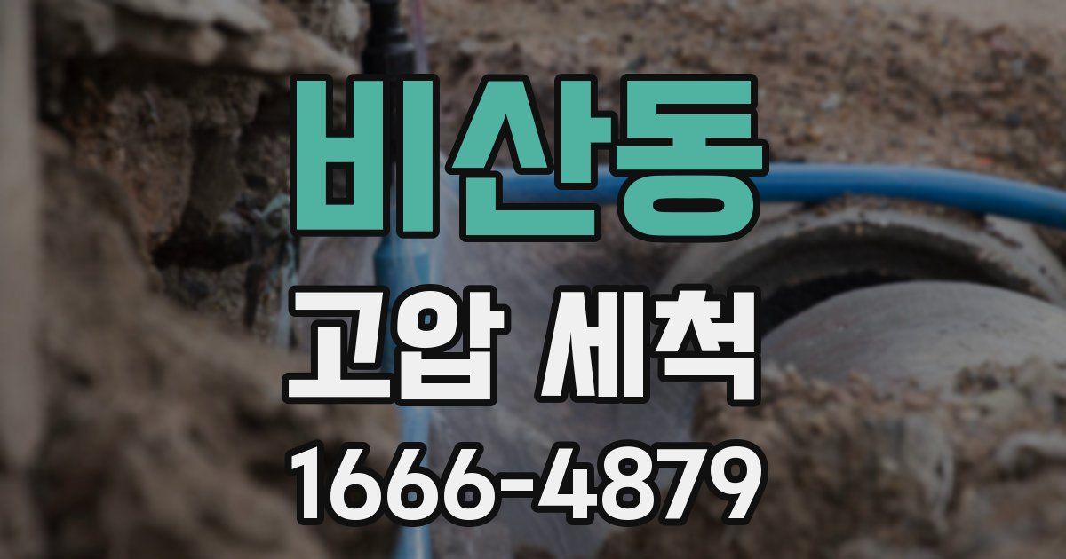 비산동 고압 세척