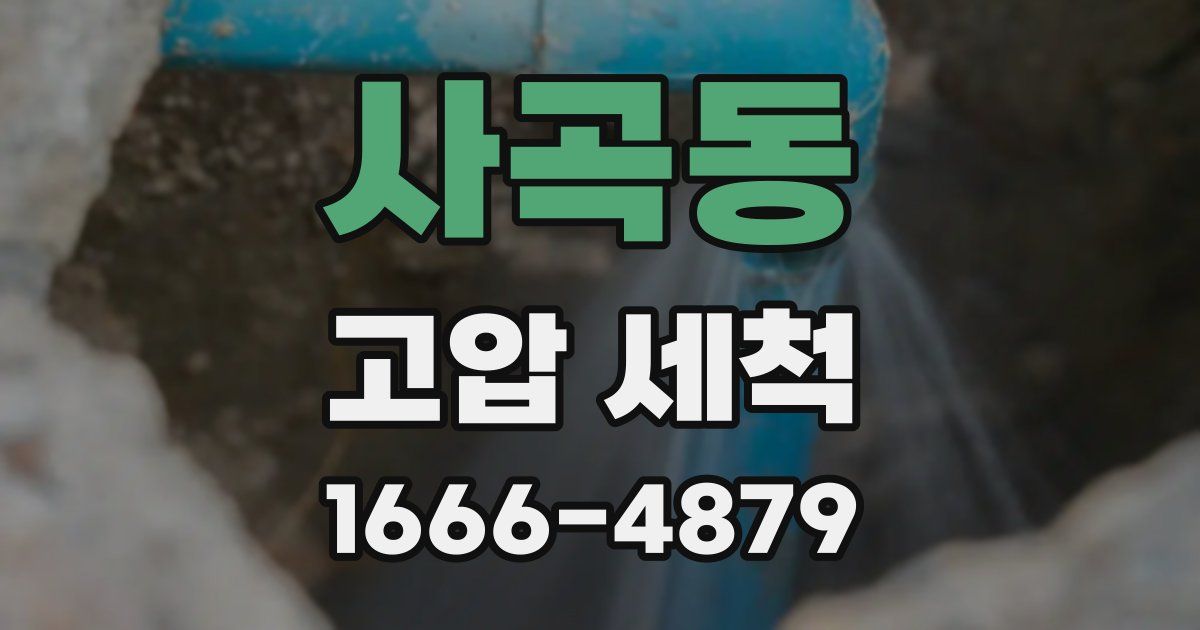 사곡동 고압 세척