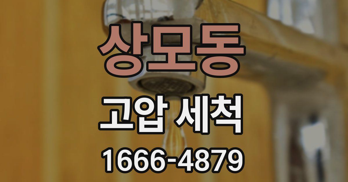 상모동 고압 세척