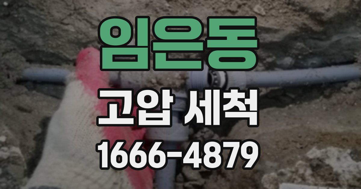 임은동 고압 세척