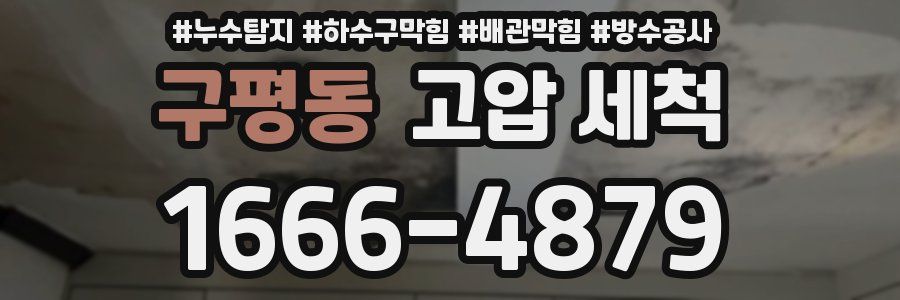 구평동 고압 세척