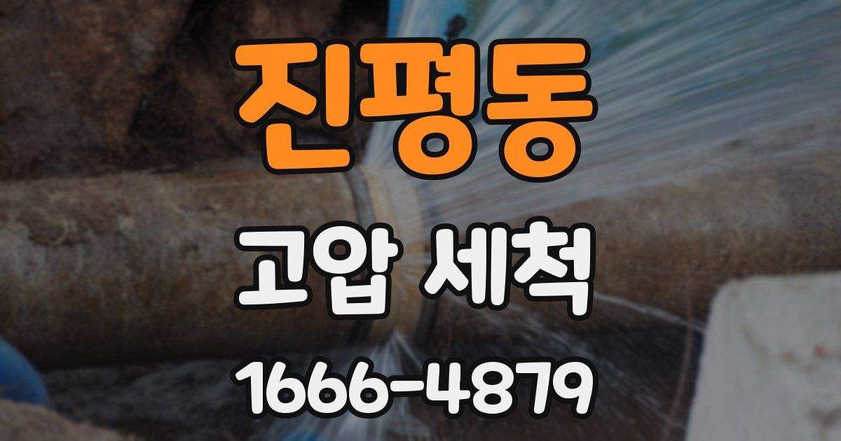 진평동 고압 세척