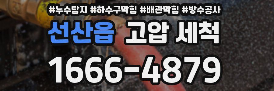 선산읍 고압 세척