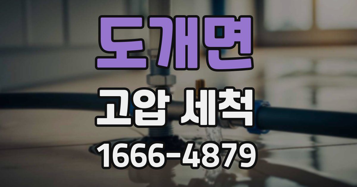 도개면 고압 세척