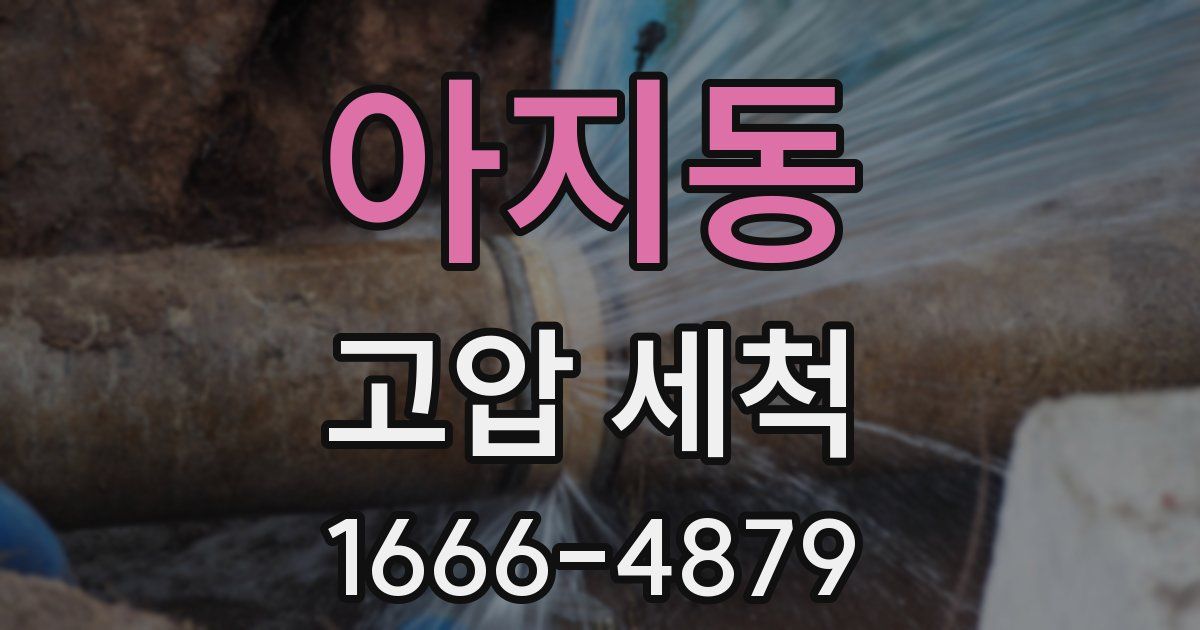 아지동 고압 세척