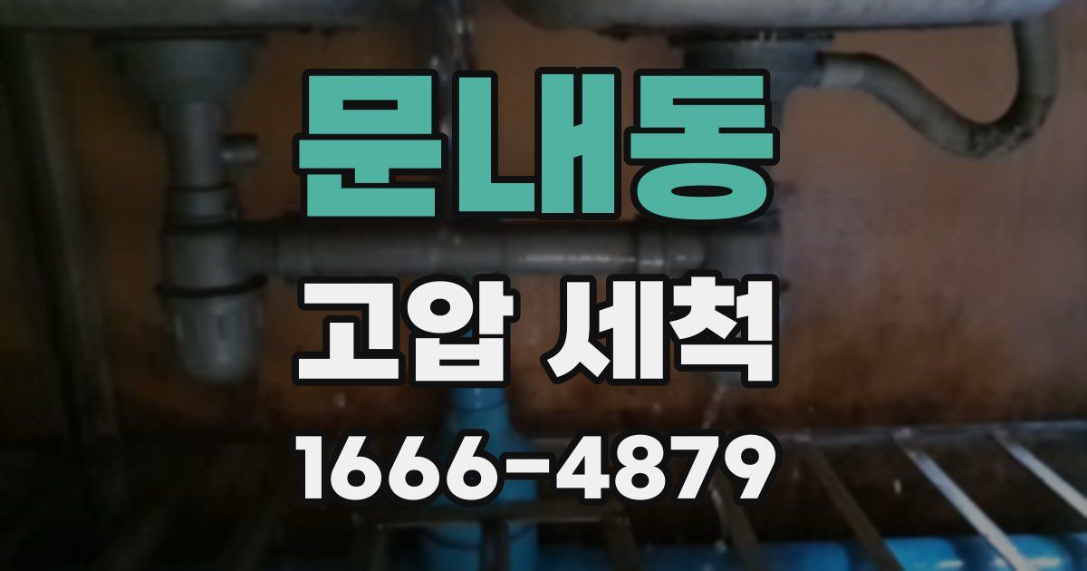 문내동 고압 세척