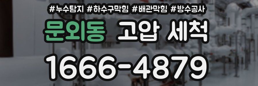문외동 고압 세척