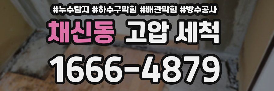 채신동 고압 세척