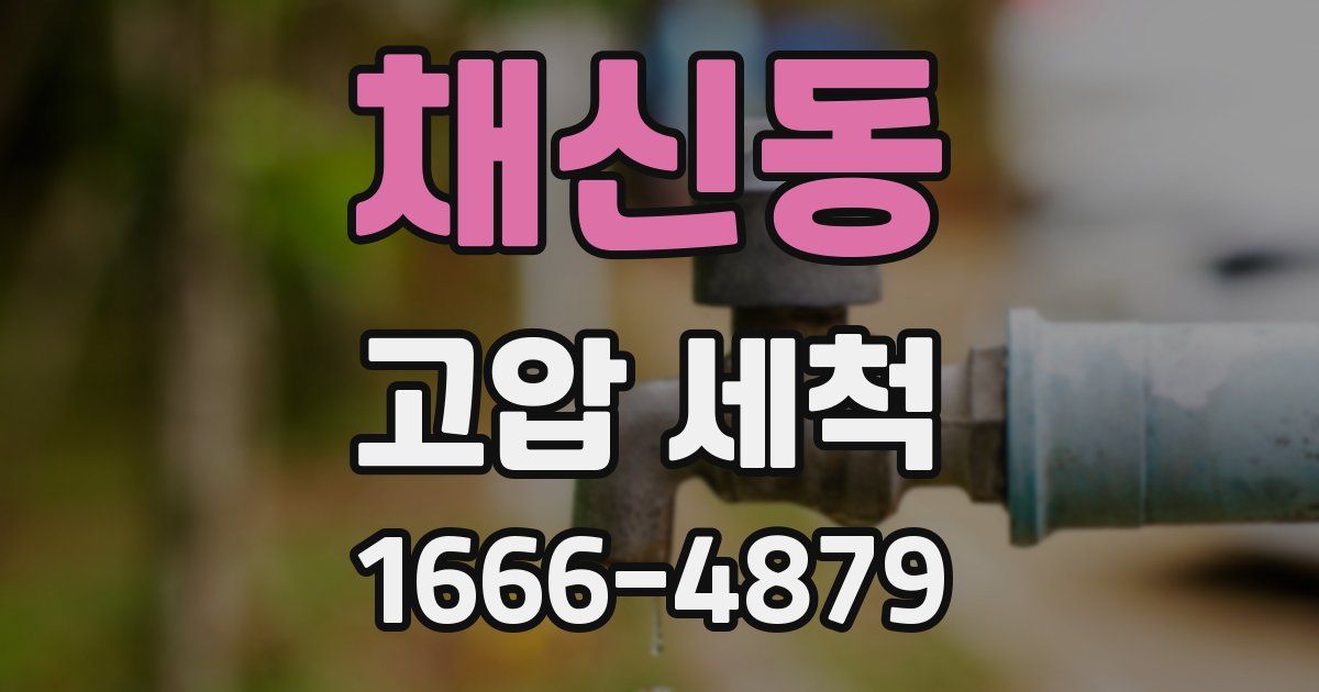 채신동 고압 세척