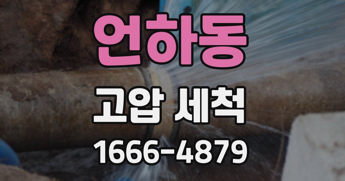 언하동 고압 세척