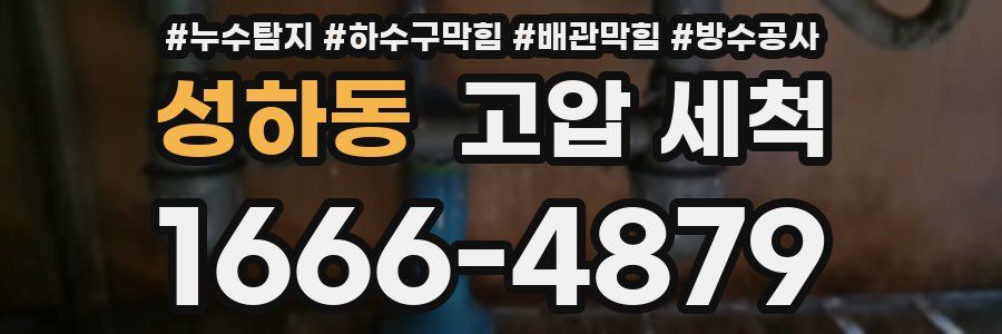 성하동 고압 세척
