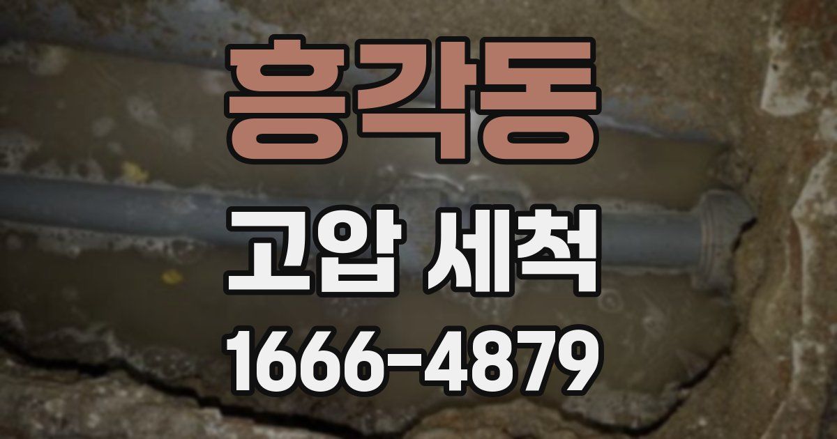 흥각동 고압 세척