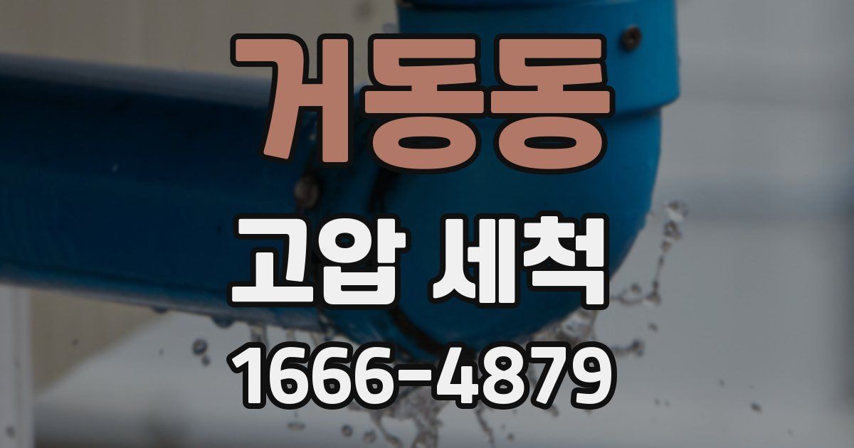 거동동 고압 세척