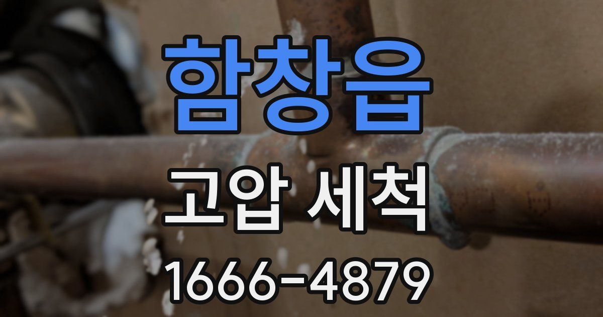 함창읍 고압 세척