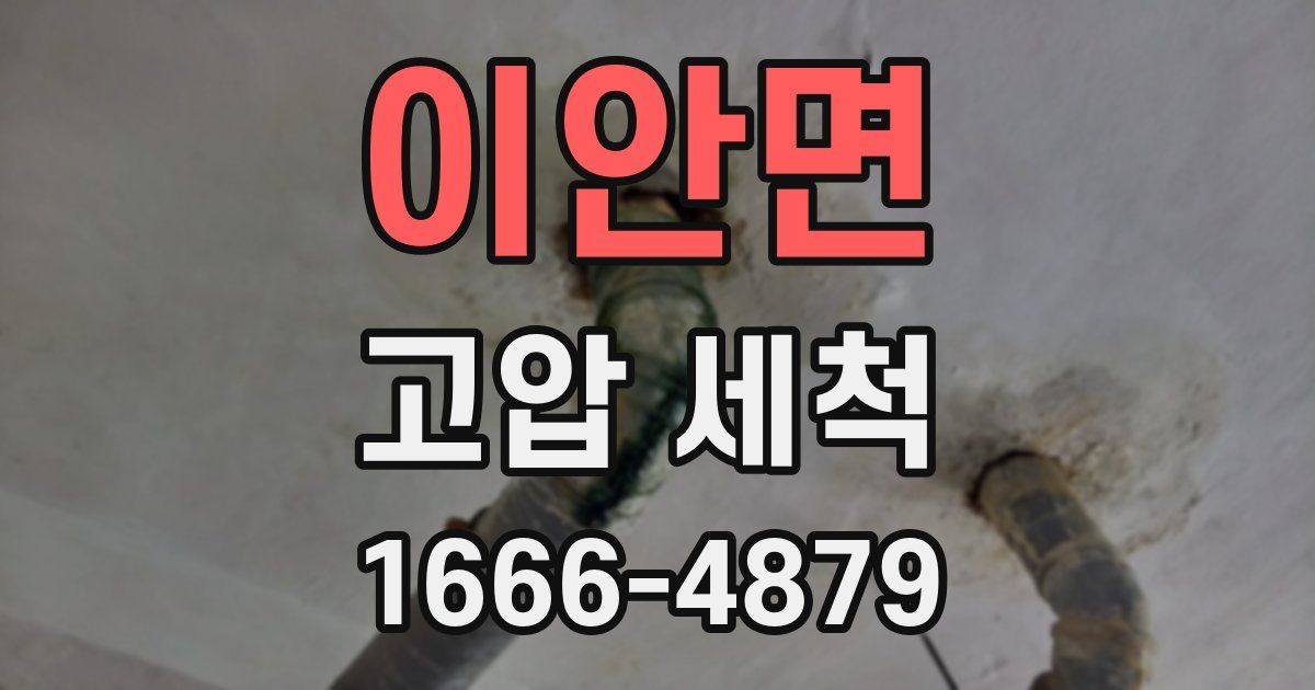이안면 고압 세척