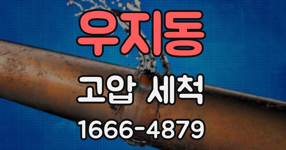 우지동 고압 세척