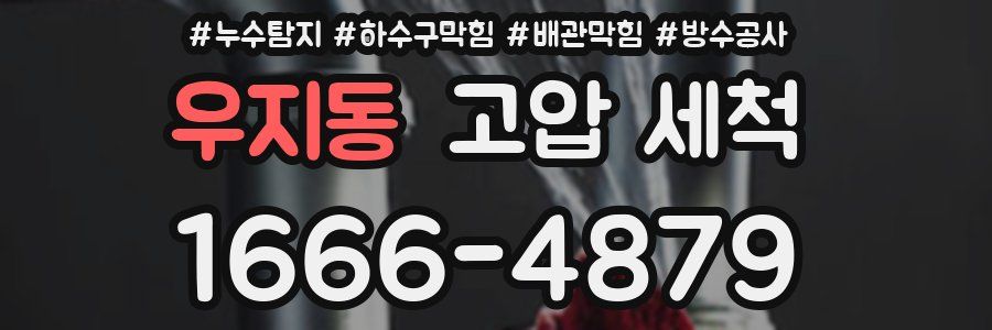우지동 고압 세척