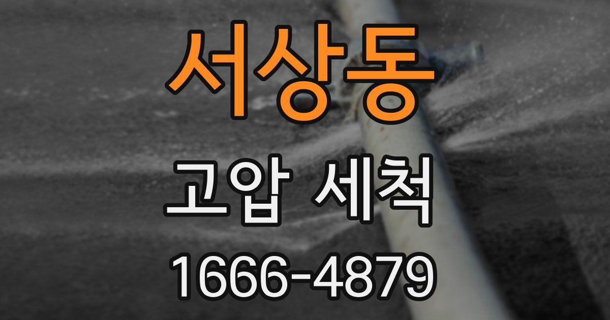 서상동 고압 세척