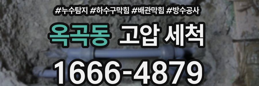 옥곡동 고압 세척