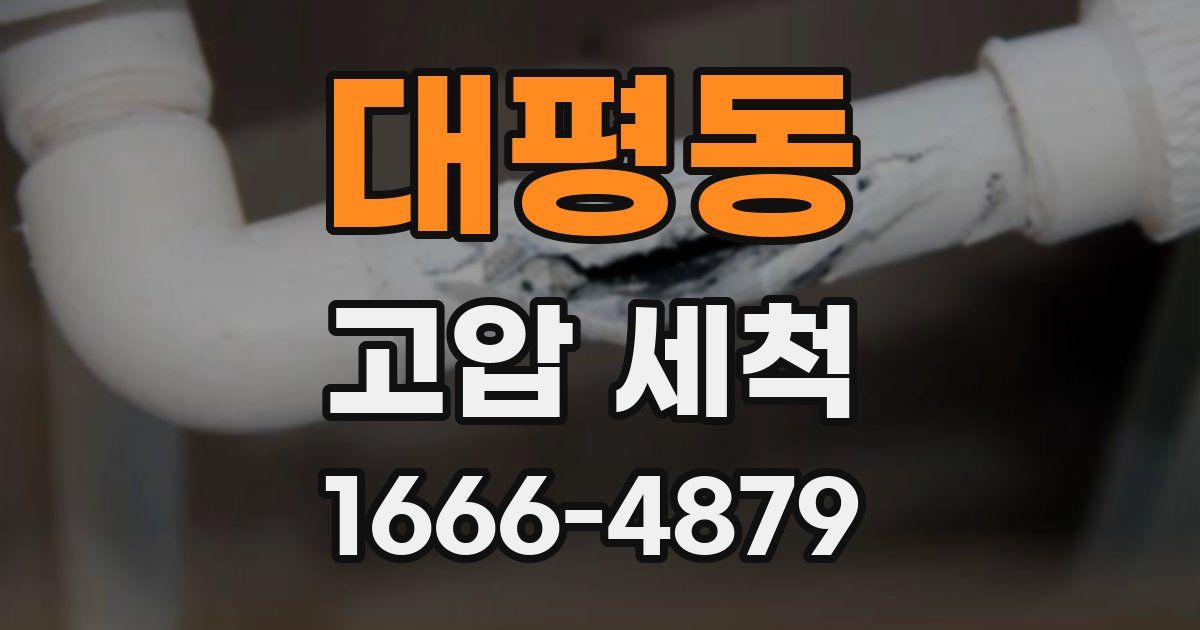 대평동 고압 세척