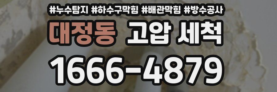 대정동 고압 세척