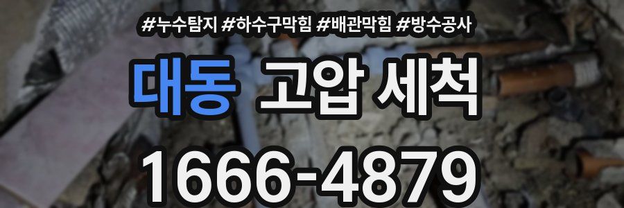 대동 고압 세척