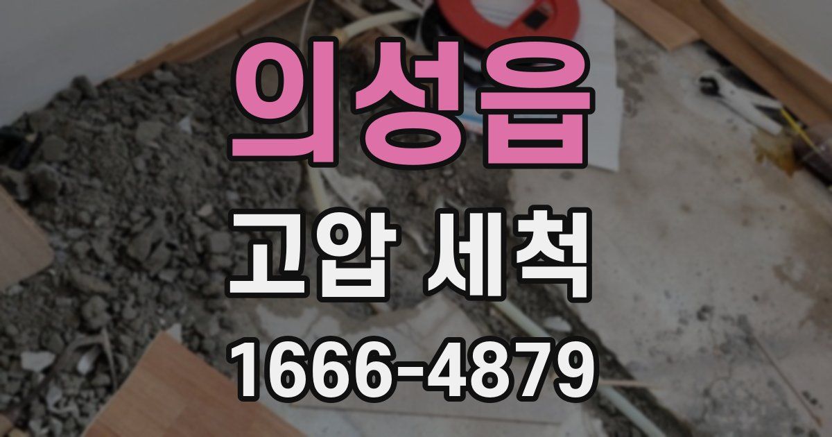 의성읍 고압 세척