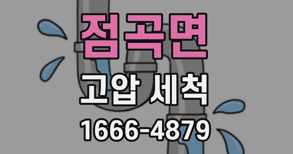 점곡면 고압 세척