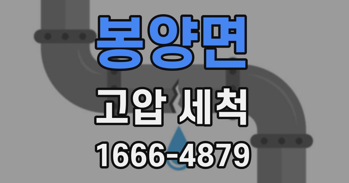 봉양면 고압 세척