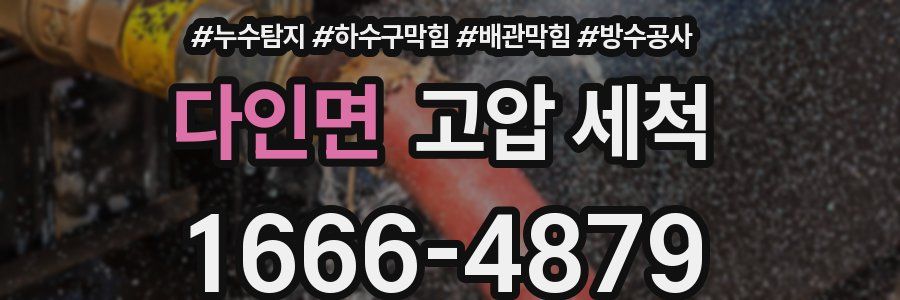 다인면 고압 세척