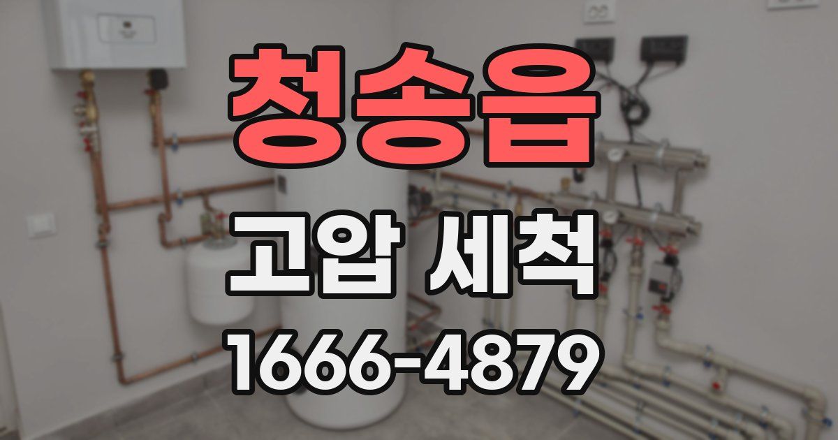 청송읍 고압 세척