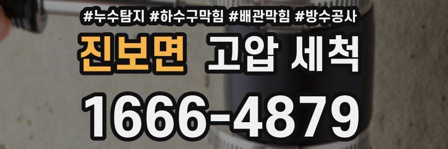 진보면 고압 세척