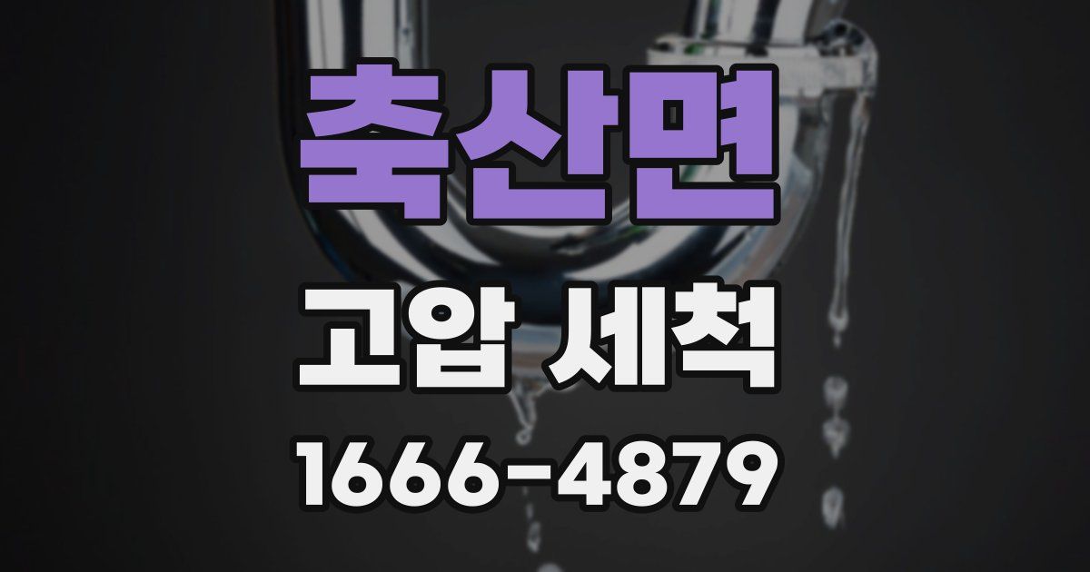 축산면 고압 세척