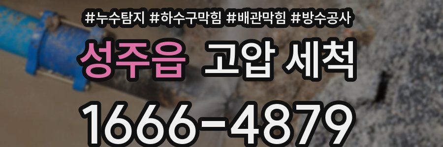 성주읍 고압 세척