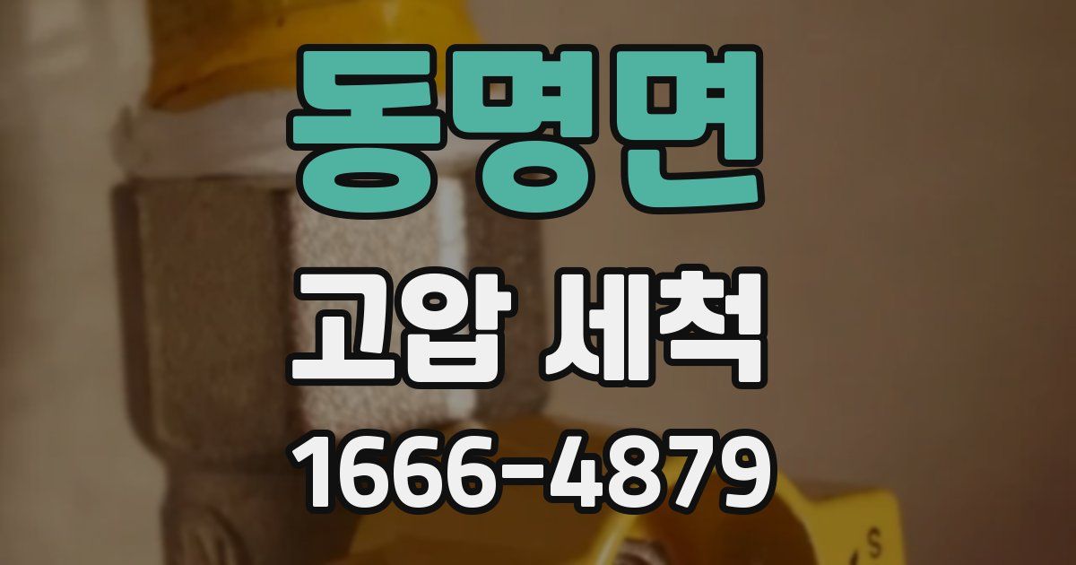 동명면 고압 세척