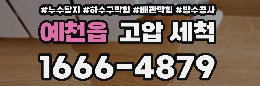 예천읍 고압 세척