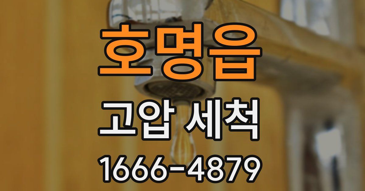호명읍 고압 세척