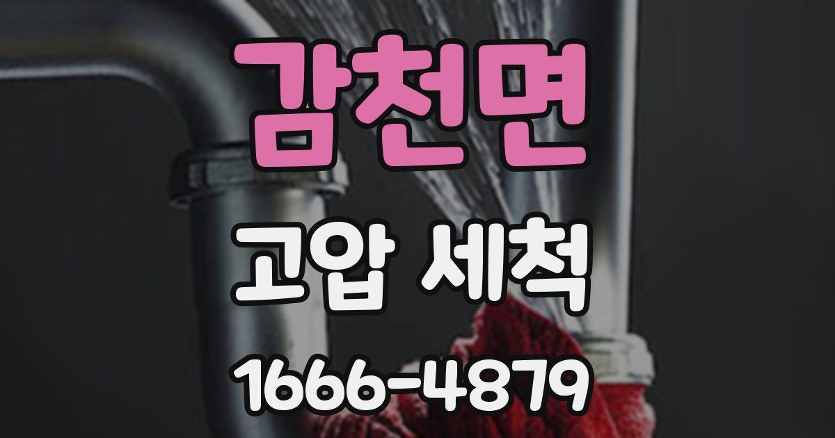 감천면 고압 세척