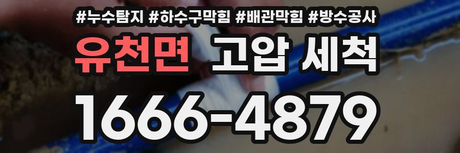 유천면 고압 세척