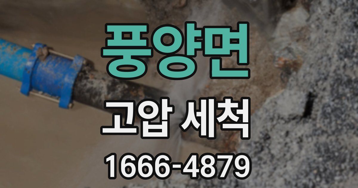 풍양면 고압 세척