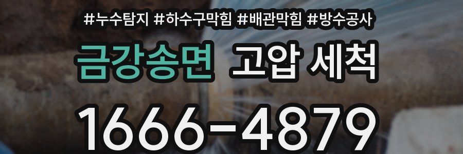 금강송면 고압 세척