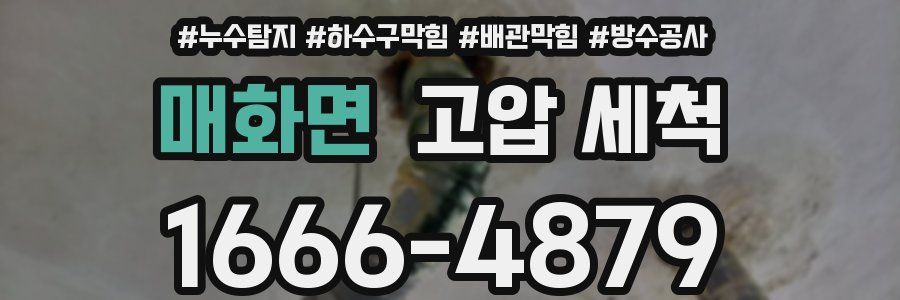 매화면 고압 세척