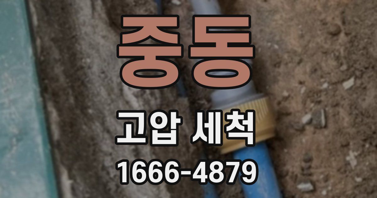 중동 고압 세척