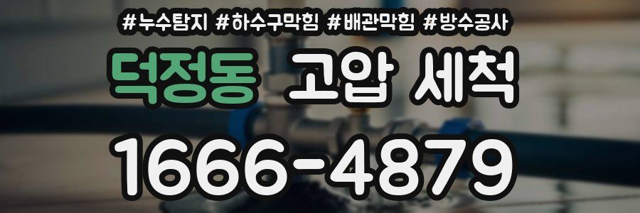 덕정동 고압 세척