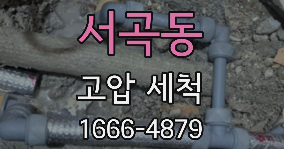 서곡동 고압 세척