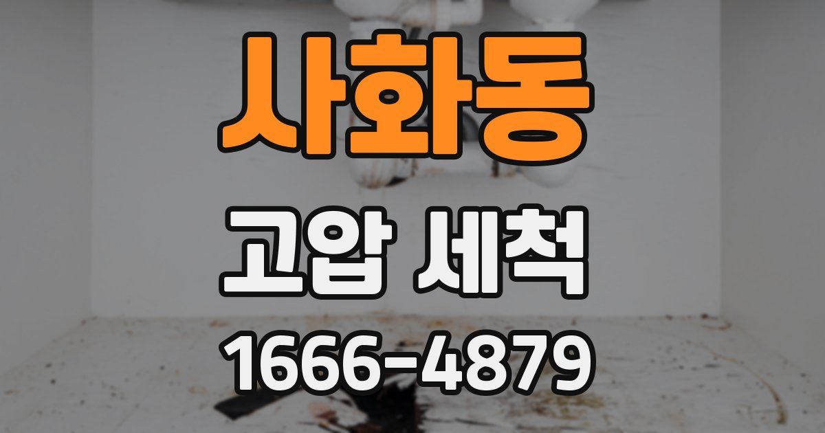 사화동 고압 세척