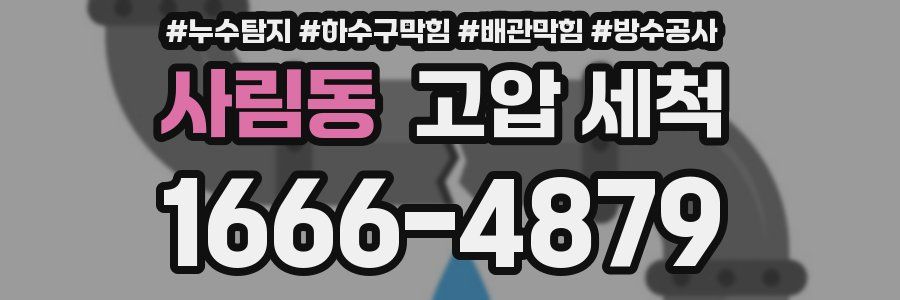 사림동 고압 세척