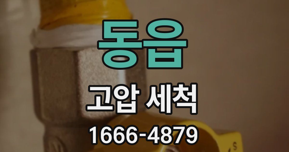 동읍 고압 세척