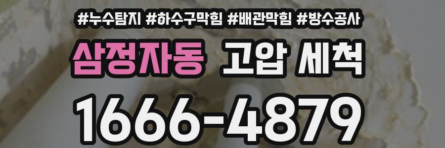 삼정자동 고압 세척