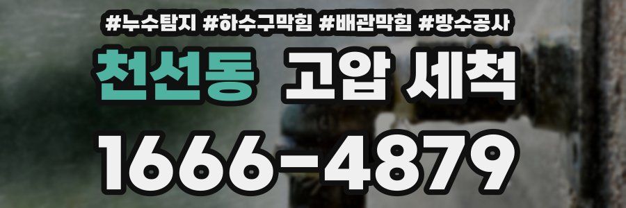 천선동 고압 세척
